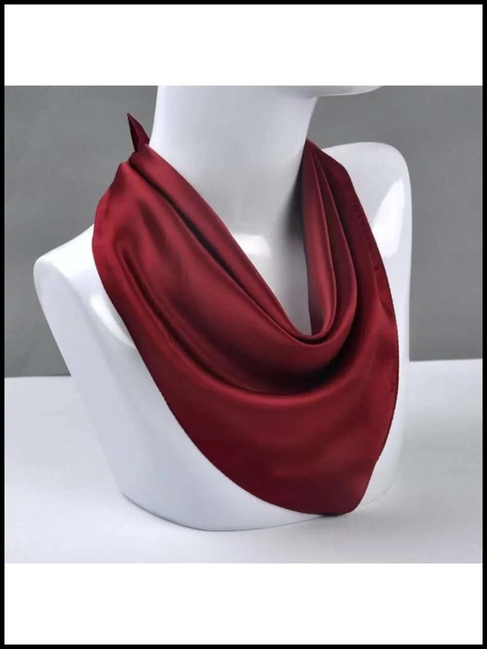 100% Mulberry Silk Square Scarf 25.6